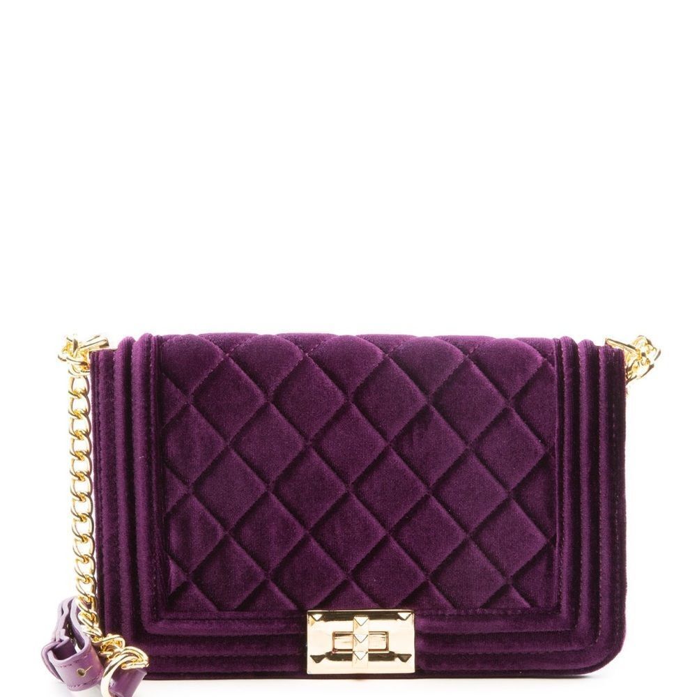3AM Forever Purple velvet purse